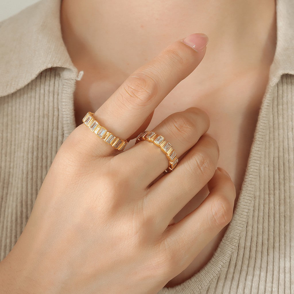 Calla Lysande Ring i Guld — billede 2